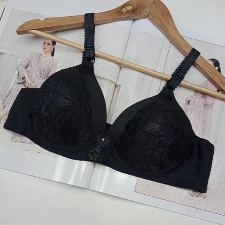Skin Embroidered Full Cup Wrinkle Free Padded Bra - 2