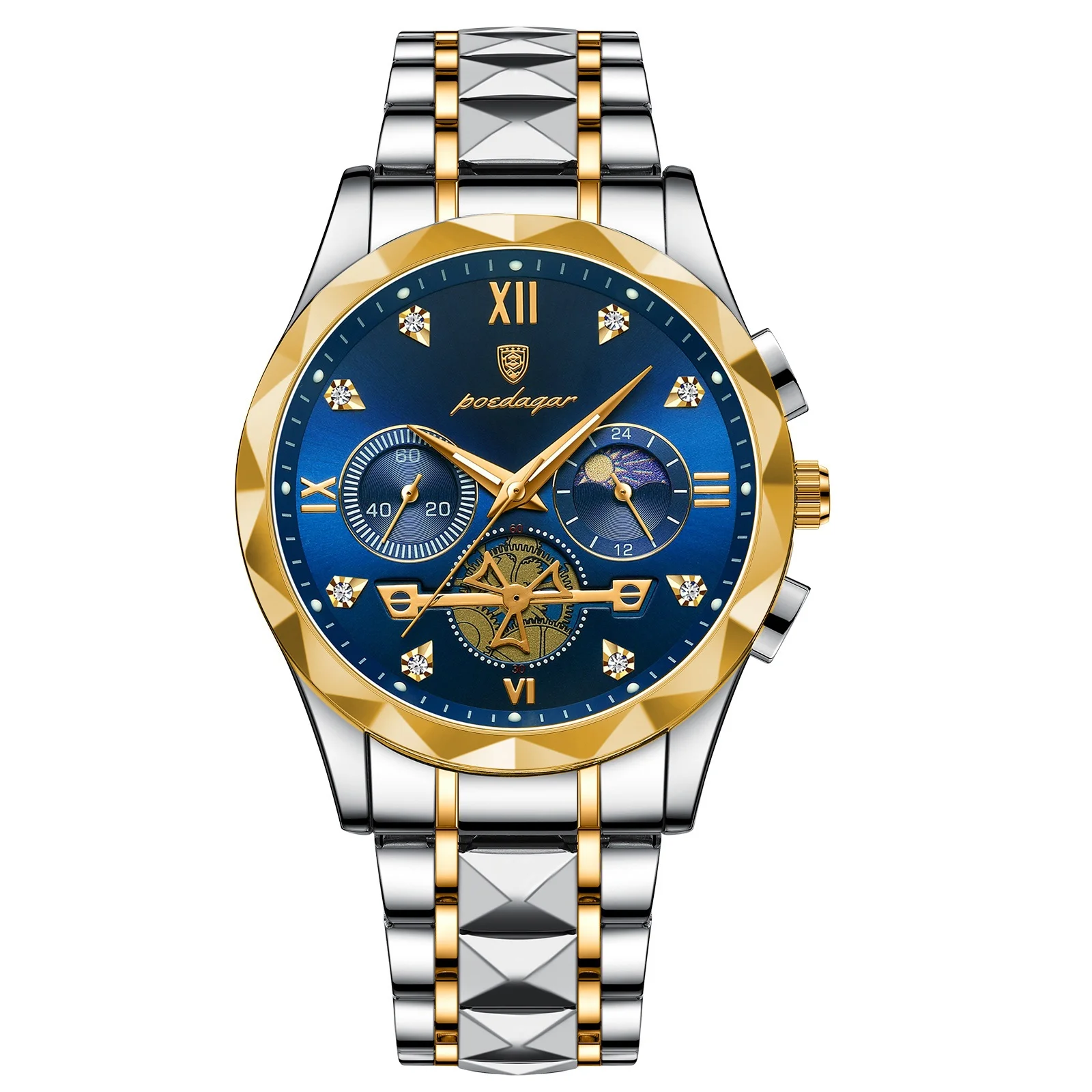 1. Poedagar 996L Men Luxury Sports Watch