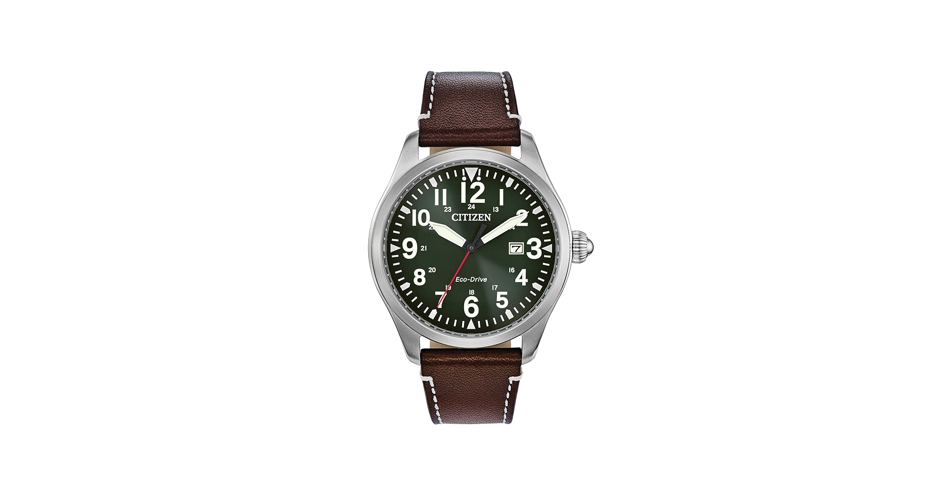 Citizen Garrison Eco-Drive Men's Field Watch Leather Strap - 2